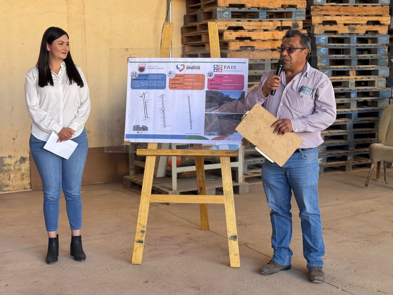 Avanza la Transformación de Chaparrosa: Nuevas Calles Pavimentadas en Villa de Cos – Año del Progreso 2026